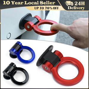 Universal Tow Hook Kit Car Simulation Tralier Tow Hook Kit ABS Bumper Car Sticker Adorn Only for Decoration Auto Accessories