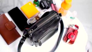 Tas selempang wanita kulit kecil - tas selempang mini wanita kulit asliii