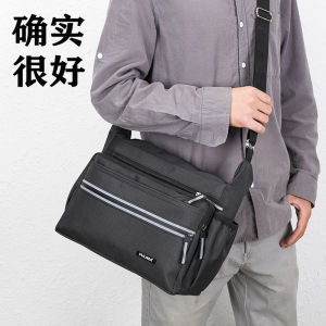 Casual Oxford Cloth Mens Backpack Single Shoulder Bag Business Travel Bag A4 Briefcase Large Size Youth Soft Handbag