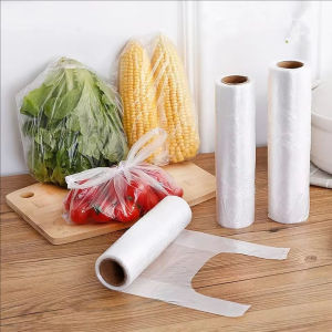 YESPERY 100Pcs/roll Food Grade Thickened Preservation Bag Disposable Household Kitchen Refrigerator Fresh-keeping Bag for Food Storage