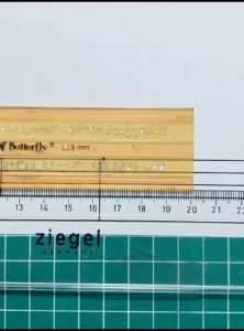 Penggaris Sablon / Mal Huruf 3 mm - Butterfly BT-R3
