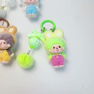 TOPTOY | Móc Khóa Thú Bông Monchhichi Dễ Thương Phụ Kiện Túi Xách Nhân Vật Monkiki Phong Cách Hiện Đại Tượng Nhỏ Silicon Đồ Sưu Tầm Làm Quà Tặng Sinh Nhật