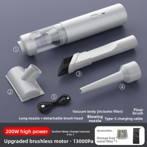 HELLOLEIBOO | Wireless Car Handheld Vacuum Cleaner High Power