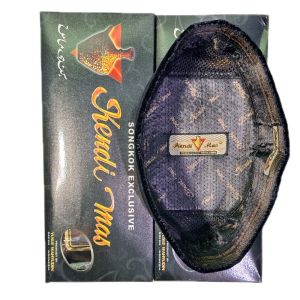 Peci Songkok Kendi Mas Kopiah Hitam Polos Bahan Beludru Halus Nyaman