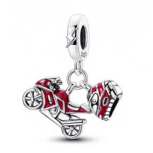 Chất Liệu Bạc 925 Xe Jeep Xe Máy Hạt Charm Mặt Dây Chuyền Nữ Tự Làm Trang Sức Phù Hợp Với Ban Đầu Vòng Tay 925 Cổ Điển Quyến Rũ