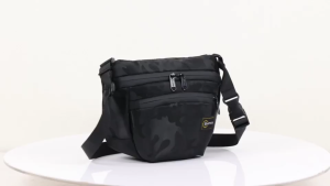 LAZ095) High Quality Water Resistant 2in1 SNIPER sling bag crossbody bag waist bag chest bag with waterproof zipper cover