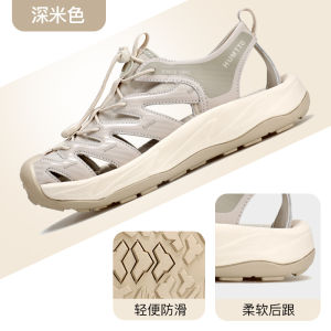 Outdoor Sports Beach Shoes Mens Mountain Climbing Wear-Resistant Stream Trudging Anti-Slip Water Shoes Mens Heightening Sandals Women