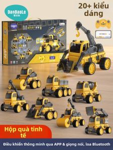 Đồ Chơi Xe Công Trình Điều Khiển Từ Xa Tự Lắp Ráp Phát Triển Trí Tuệ
