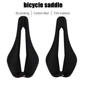 T800 Carbon Fiber 3D printed bicycle saddleEVA flexible seat cushionroad bike ultra-light carbon fiber saddleCycling parts