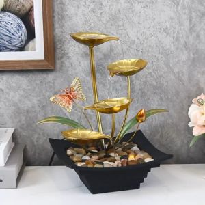 New Chinese style feng shui ornaments flowing water attracting wealth and small desktop decorations