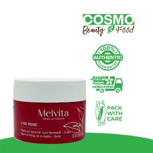 Melvita Organic LOr Rose Firming Oil-in-Balm 170ml [Cream & Wrap Mask with pink berries][Vegan]