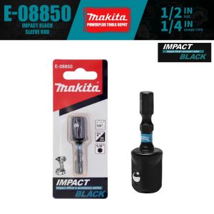 Makita | Makita E-08850 50MM Socket Adapter Hex Shank to 1/2" X 1/4 Extension Drill Bit Bar Hex Bit Set Power Drill Socket Adapter