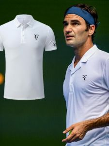 Federer Tennis Outfit Customizable Shorts and POLO Shirt Set for Men and Women Breathable and Quick-Drying in Polyester