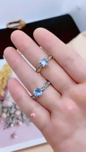 Cincin Titanium Hiasan Zircon I Cincin Tunangan