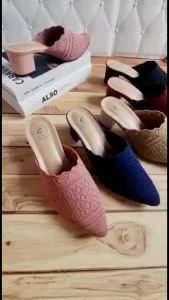 Ag25 Sandal High Heels Aesthetic Untuk Remaja Cewek Sendal Hils Jinjit Wanita Korean Style Lebaran Kondangan Wisuda Cantik Elegan Mewah Kece Bridal Shoes Hak Tahu 5cm Karet Pesta