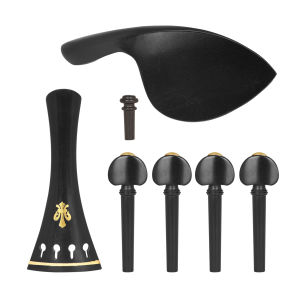 IRIN | Phụ Kiện Đàn Violin IRIN Gồm Cần Chỉnh Dây Gác Cằm Và Chốt Cuối Bằng Gỗ Mun Phụ Tùng Thay Thế Cho Nhạc Cụ Dây.