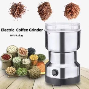 Stainless Steel Electric Grinder Multipurpose Coffee Bean Mill for Seeds Spices Herbs Nuts Grinding Kitchen Appliance