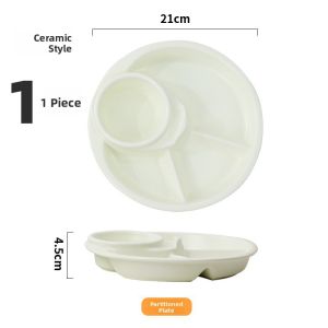 Fat-Loss Meal Ceramic Plate