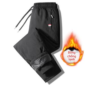 Quần Dài Cotton Dày Ấm Áp Mùa Đông Cho Nam Quần Dài Cotton Thoải Mái Thoáng Khí Chống Gió Chống Lạnh Quần Dài Thường Ngày