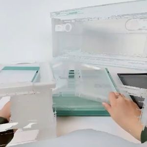 Foldable Small Pets Hamster Cage Reptile Box Transparent Box Pets Container Box Snake Gecko Tortoise