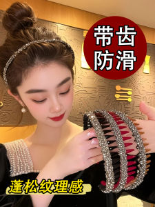 Velvet Hairband Womens New 2025 Diamond Embellished Hair Clip Face Washing Hair Ties Hair Bundling Headwear Hair Accessories