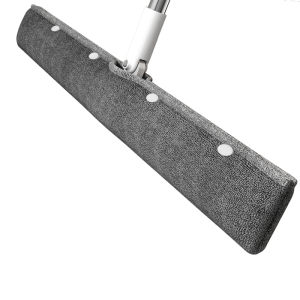 Magic Broom Mop Cloth Two-In-One Water Scraper Floor Cleaner Stainless Steel PP Material Household Cleaning Tool Jia Bao Shou