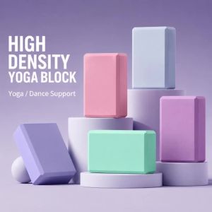 1-2 Pcs Yoga Blocks Bulk Eva Foam Block Pack Exercise Brick Foam High Density Soft Non Slip Yoga Accessories for Exercise