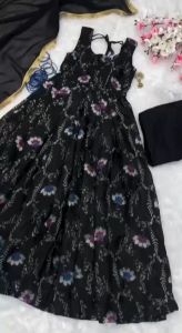 [PRE ORDER] {ANARKALI +DUPPATA SET COLLECTION} SIZE:-XS TO XL FABRIC : pure Jimmy organza silk digital printed padded gow~ Delivery Lead Time : 10 days