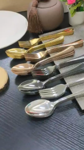 #6PCS STAINLESS STEEL DINNER SPOON AND FORK HIGH GRADE STAINLESS STEEL TABLEWARE#LF