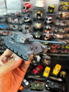 1:72 Scale Alloy Tiger Tank Model Military Armored Fighting Vehicle World War II Crawler Ornament Collectible Toy for Ages 14+