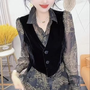 เสื้อเชิ้ตคอโปโลทรงหลวมสไตล์เกาหลี แขนยาว ปกติ ฤดูใบไม้ร่วง 2024 เส้นใยโพลีเอสเตอร์ 60% ผสมโพลีเอสเตอร์ 40%