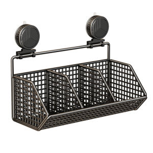 SHENYUAN | Wall-mounted No-drilling Kitchen Storage Basket for Garlic Ginger and Vegetables