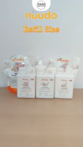 NUUDO Refill Size 475ml 700ml Gentle Baby Head to Toe Wash / Bubbly Kids Body & Face Wash / Conditioning Kids Shampoo / Daily Moisturizing Body Lotion
