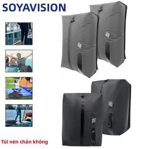 Túi Nén Chân Không 16L Tiết Kiệm Không Gian Có Thể Tái Sử Dụng Cho Các Chuyến Đi Công Tác Du Lịch Đi Cắm Trại Đi Bộ Đường Dài - Túi Lưu Trữ Có Thể Gập Lại Bằng Nhựa PVC Cho Quần Áo Hành Lý Ba Lô