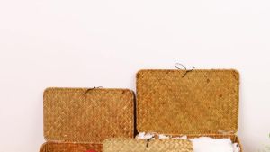 3 Giỏ Đựng Đồ Bằng Cỏ Biển Dệt Tay Giỏ Mây Tre Đan Kiểu Cổ Điển Có Nắp Giỏ Đựng Đồ Giặt Thân Thiện Với Môi Trường Hộp Đựng Đồ Lặt Vặt