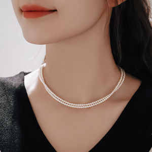 Pianist | Double Layer Pearl Necklace High-end Elegant Style