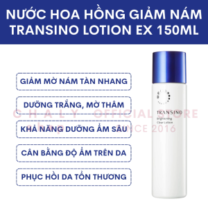 Nước hoa hồng sáng da mờ nám cao cấp Transino Whitening Clear Lotion EX 150ml Nhật Bản