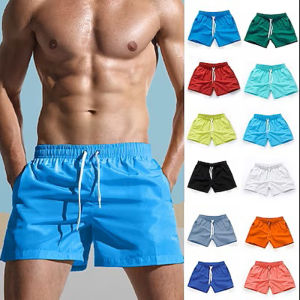 Mens Board Shorts Swim Shorts Swim Trunks Drawstring Elastic Waist Design Quick Dry Sports Short Daily Beach Streetwear Casual