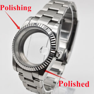 RICHUS NH35 Stainless Steel Watch Case 36/39mm Silver Fit NH35 NH36 ETA2824 2836 Miyota82 Movement Watch Accessories