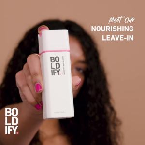 Boldify Leave In Conditioner and Heat Protectant - Hair Serum for Blow Dry and Styling Nourishing Leave In Serum for Women & Men - Lightweight Thermal Protection to 450F with Biotin