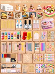Non-toxic No-bake Modeling Clay Set