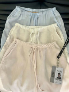 LANMENGYA | Summer Thin Linen Wide Leg Pants for Short People Loose