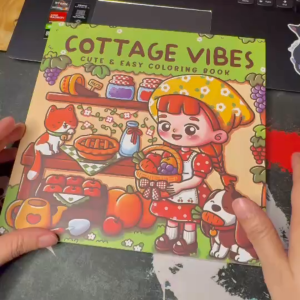 [พร้อมส่ง]  PK สมุดภาพระบายสี COTTAGE VIBES  44 หน้า ลายไม่ซ้ำ สำหรับระบายสี และสร้างสรรค์ ลายไม่ซ้ำ