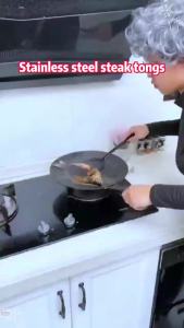 Household Frying Shovel Pancake Fried Fish Shovel Pizza Steak Clip Barbecue Clamp Cooking Tool