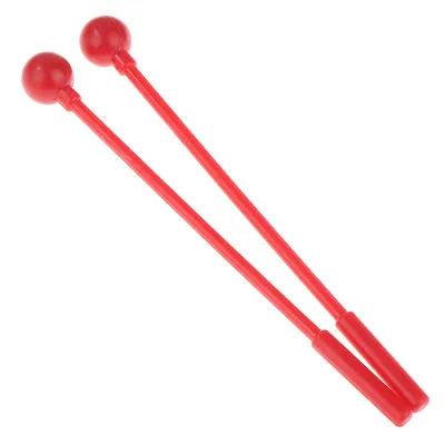 2Pcs Percussion Drum Sticks Mallets Drumsticks Adults Kids Stick Mallet Plastic Instrument Childrens Toys Accessories