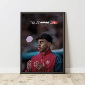 Modern Inspirational Football Wall Art Famous Footballers Canvas Prints Motivational Quotes Suitable for Gym Office Bedroom