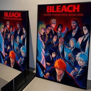 Moetch | Anime B-Bleach Tường Poster HD Chất Lượng Tranh Trang Trí Cho Phòng Ngủ Thanh Nghiên Cứu Phong Cách Hiện Đại Retro Hoài Cổ Phong Cách Nhật Bản