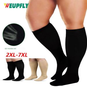 1 Đôi Tất Nén Cao Cấp 20-30 mmHg Size Lớn Dành Cho Bắp Chân Rộng Nam & Nữ - Lý Tưởng Cho Trầm Tĩnh Phù Suy Giãn Tĩnh Mạch