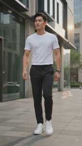 Men’s Army Green Korean Slim Fit Trouser Pants | Casual Office Streetwear | Alexanna’s Online Store