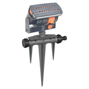 16 หลุม Mini Oscillating Sprinkler หมุนอัตโนมัติ Sprinkler สนามหญ้าปรับระบบรดน้ําชลประทาน Garden Yard Watering